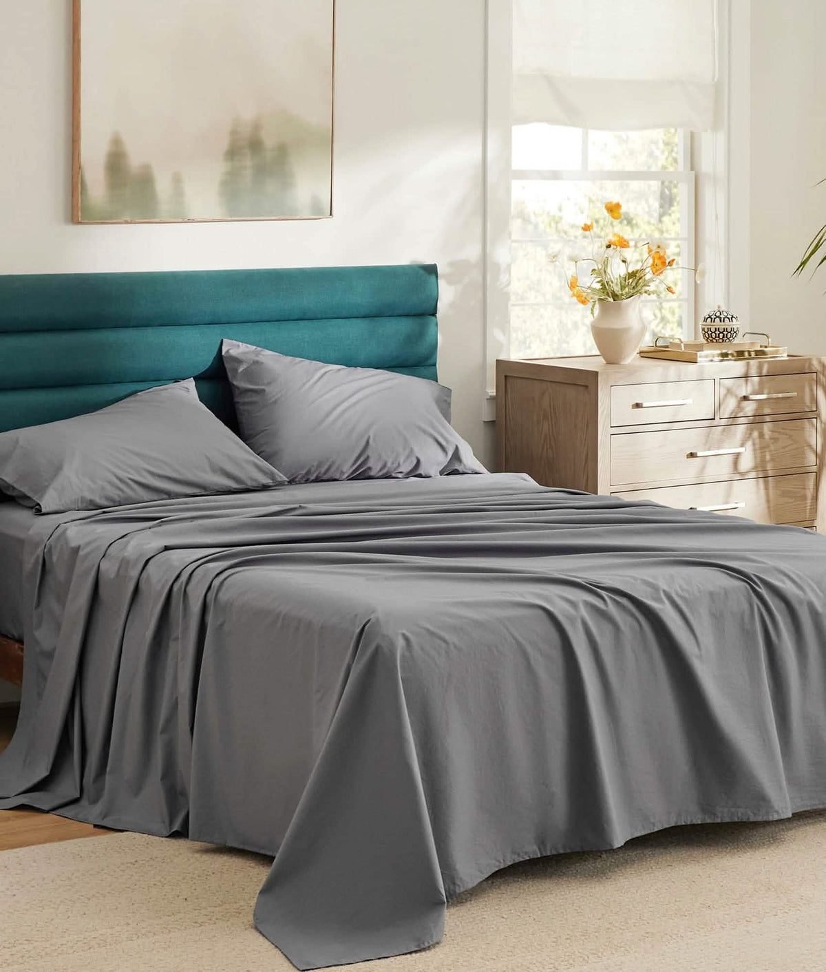 GentleSoft Cotton Percale Weave Sheet Set