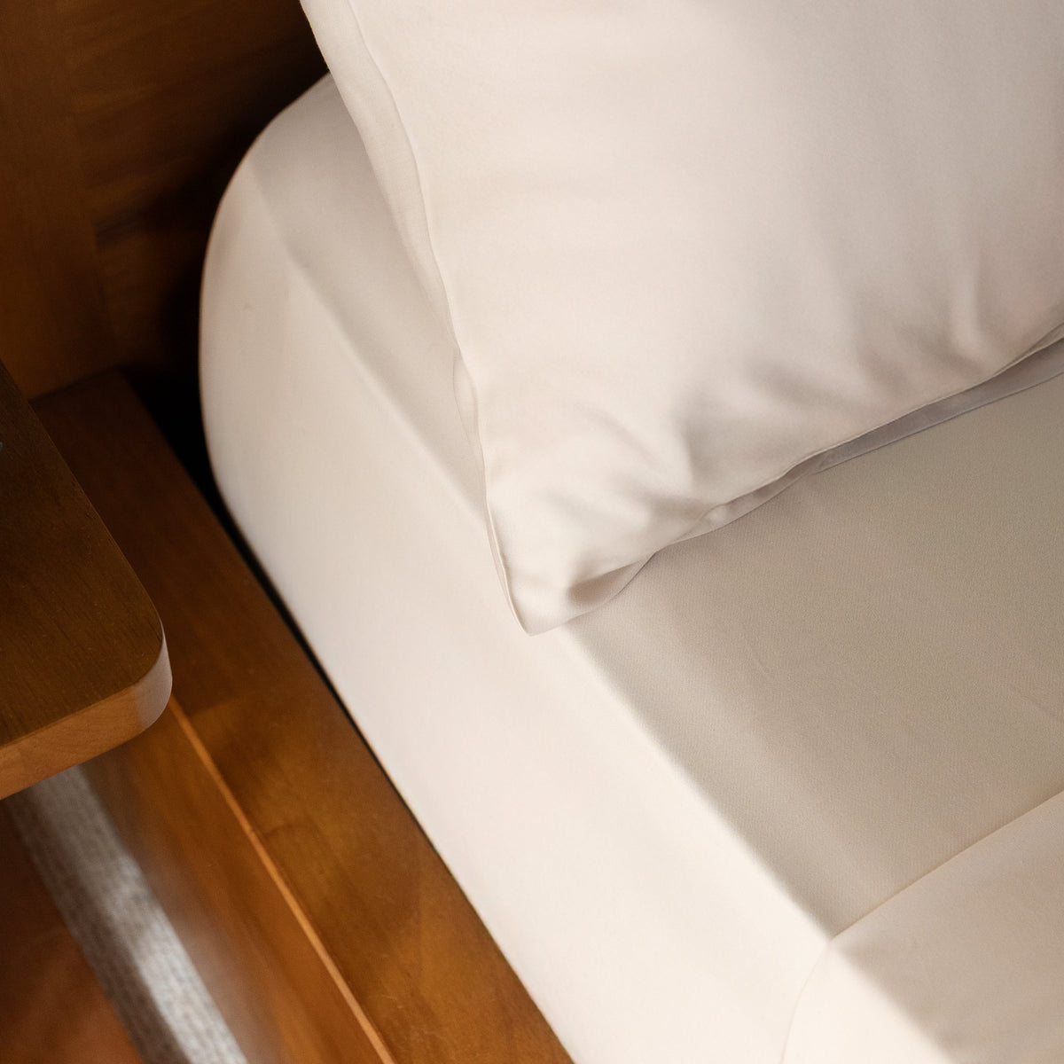 FurAway Pillowcase Set in Sand Beige - lifestyle bedroom photo | Nolan Interior