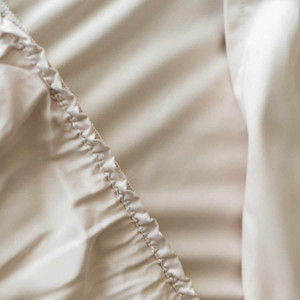 FurAway Fitted Sheet in Sand Beige - lifestyle styled bedroom photo | Nolan Interior