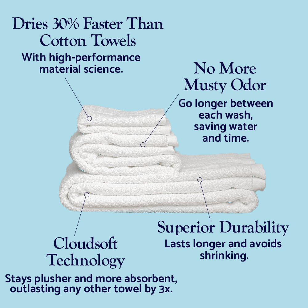 Dosaze Cloudsoft Quickdry Bath Sheets