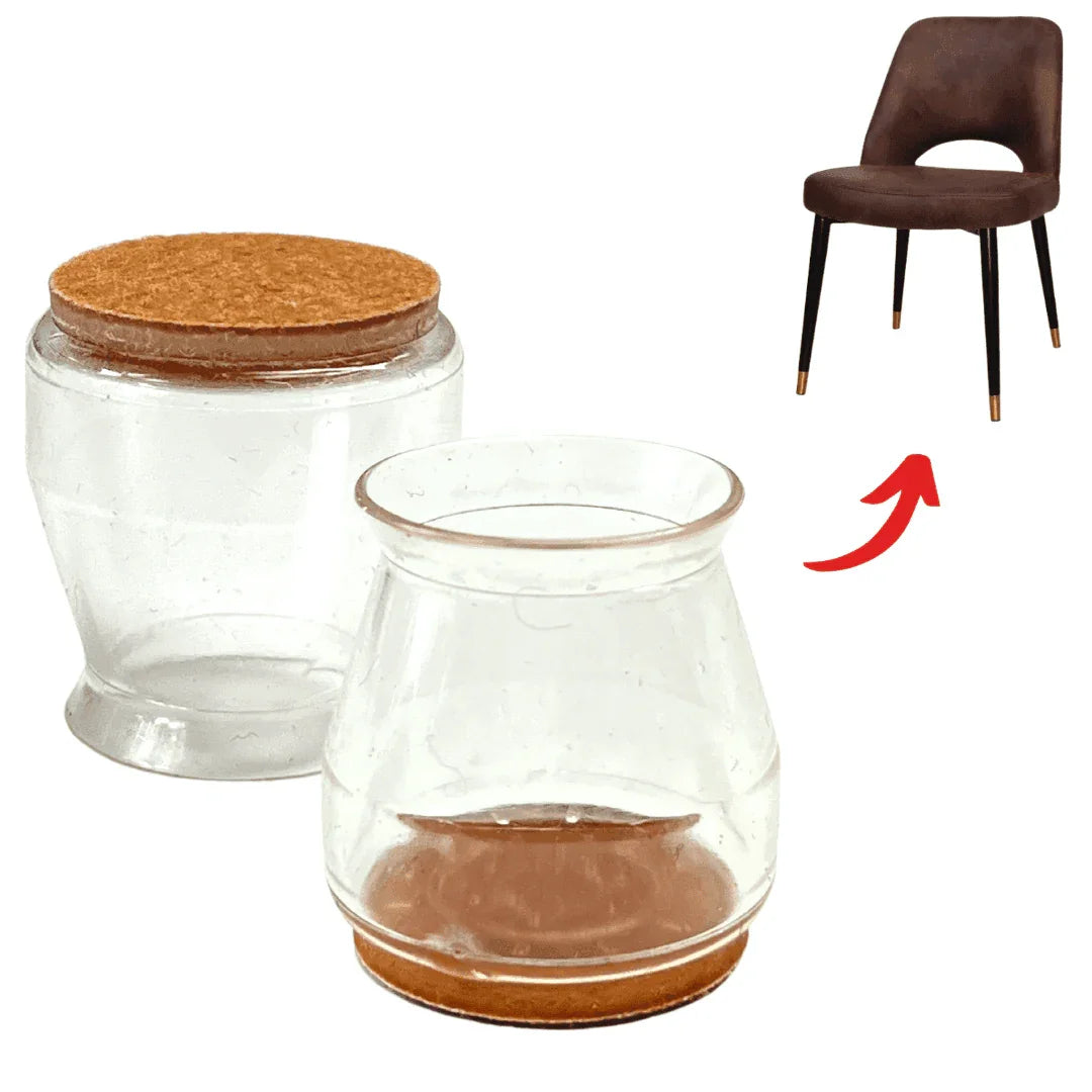 Groovy Flex Silicone Felt Chair Leg Protectors | Stretchy Edition