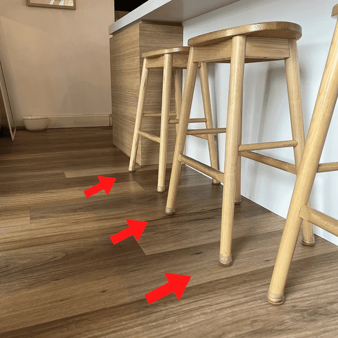 Groovy Flex Silicone Felt Chair Leg Protectors | Stretchy Edition